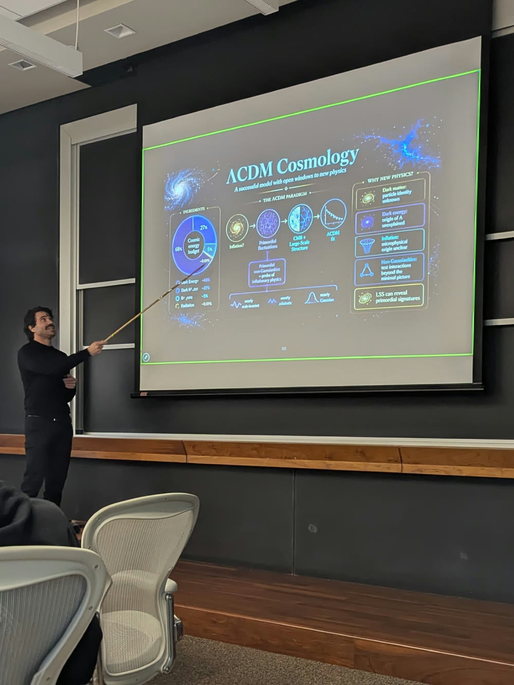 Samuel Patrone defending his PhD thesis at Caltech